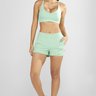 Shorts Solto Feminino Tela Slim Verde Água