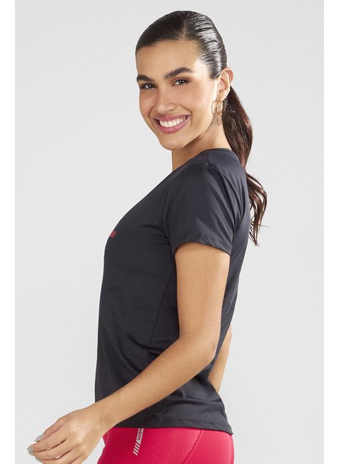 3 102306 camiseta feminina poliamida basica matiz preto taquion