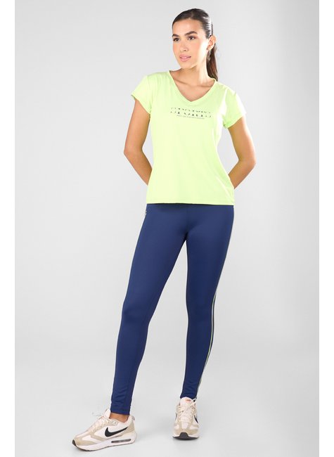 4 102415 camiseta feminina poliamida decote v sports verde limao taquion