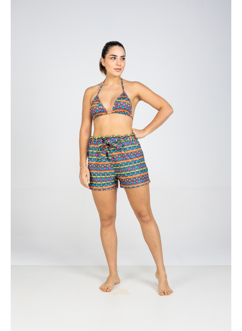 4 300857 shorts feminino serenidade estampa tribal taquion